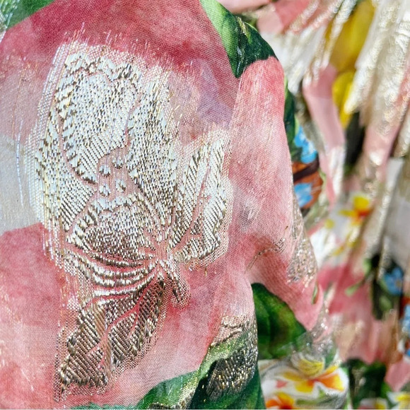 NWT Verb by Pallavi Singhee floral maxi Skirt Sz Small - Picture 10 of 11